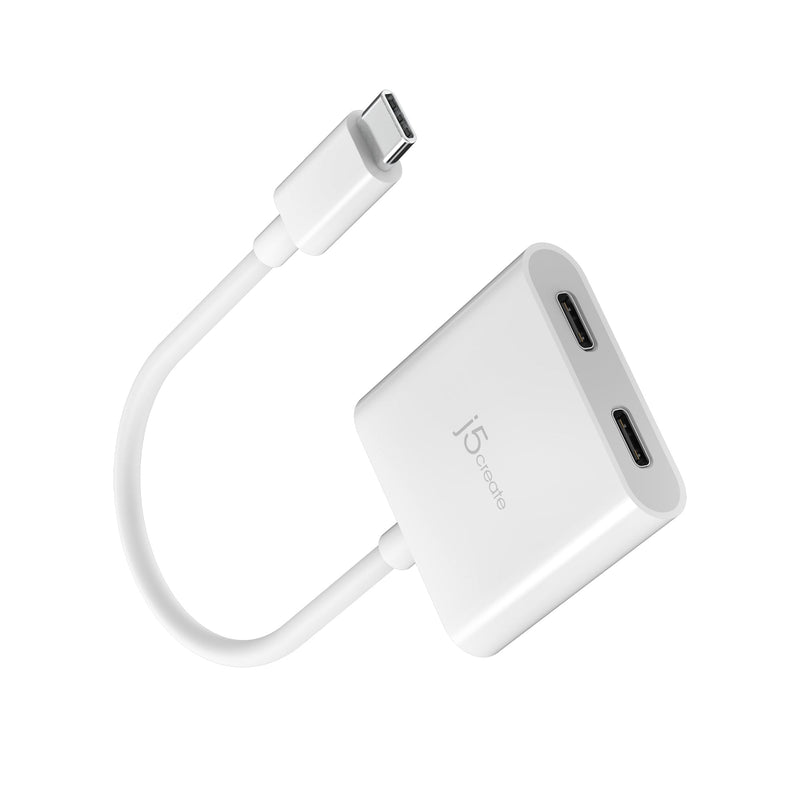 JCA164 비디오 또는 전원 공급 기능이 있는 듀얼 USB-C®로의 USB-C® 케이블