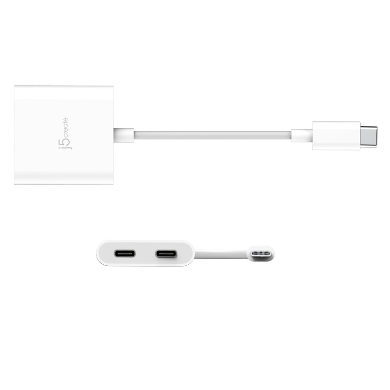 JCA164 비디오 또는 전원 공급 기능이 있는 듀얼 USB-C®로의 USB-C® 케이블