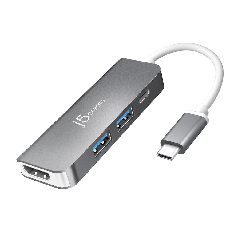 JCD371 USB-C®에서 HDMI™ 및 USB™ 3.1으로 전원 공급까지 가능한 2포트입니다.