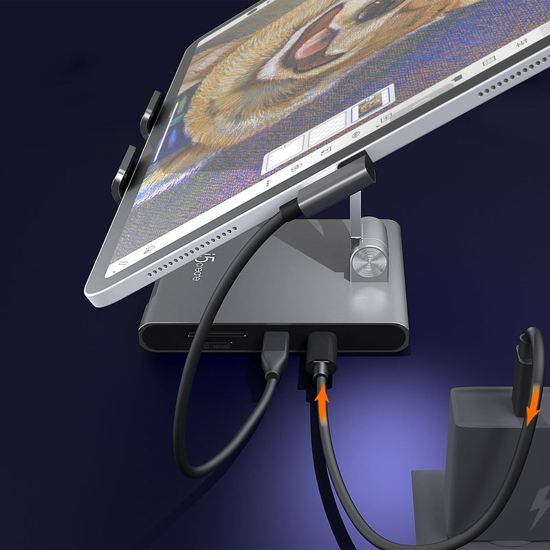 JTS224 iPad Pro®용 멀티 앵글 스탠드 및 도킹 스테이션